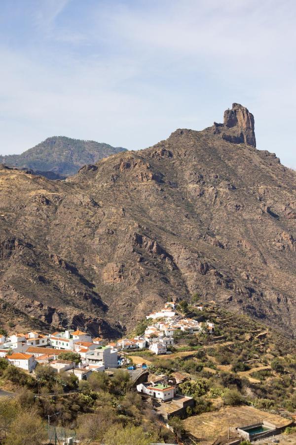 Casa Evaristo with Roque Nublo view Tejeda  Exterior foto